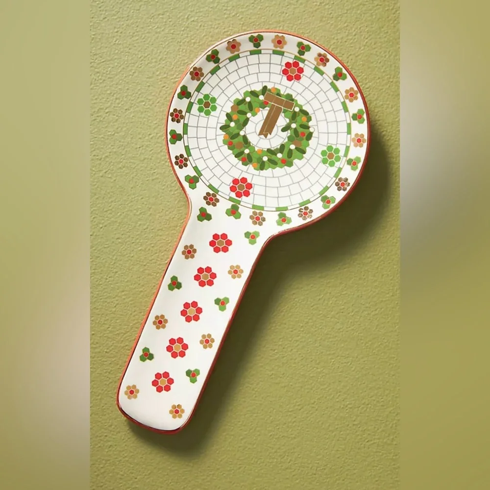 Bistro Tile Stoneware Spoon Rest - Thumbnail 2